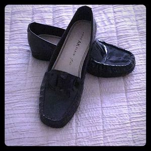 Patent leather loafers